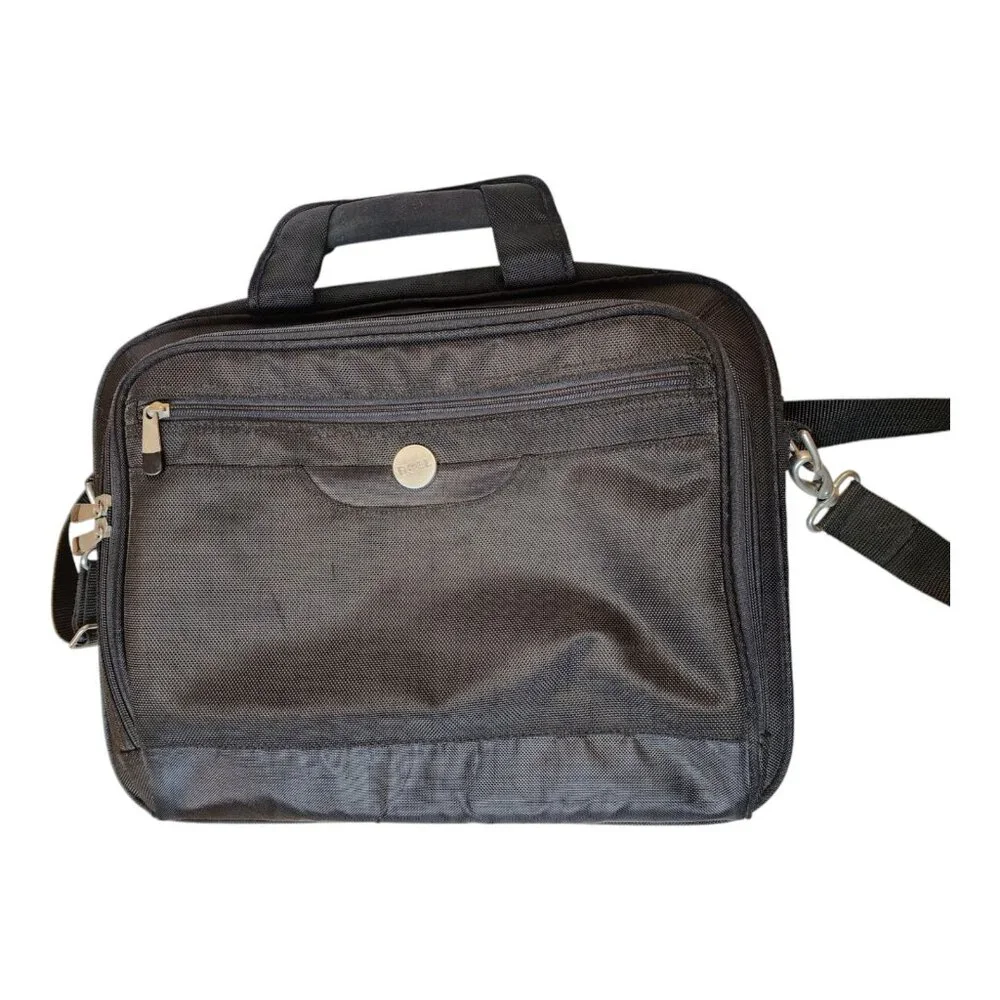 Dell Computer Laptop Briefcase Shoulder Messenger Bag Fits Up To 17